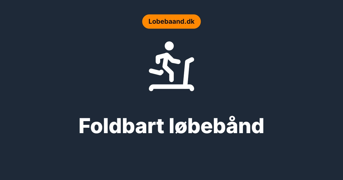Foldbart løbebånd
