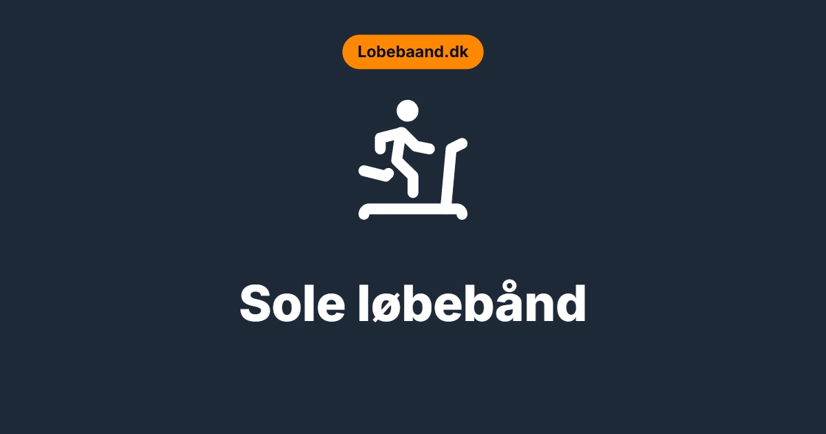 Sole løbebånd